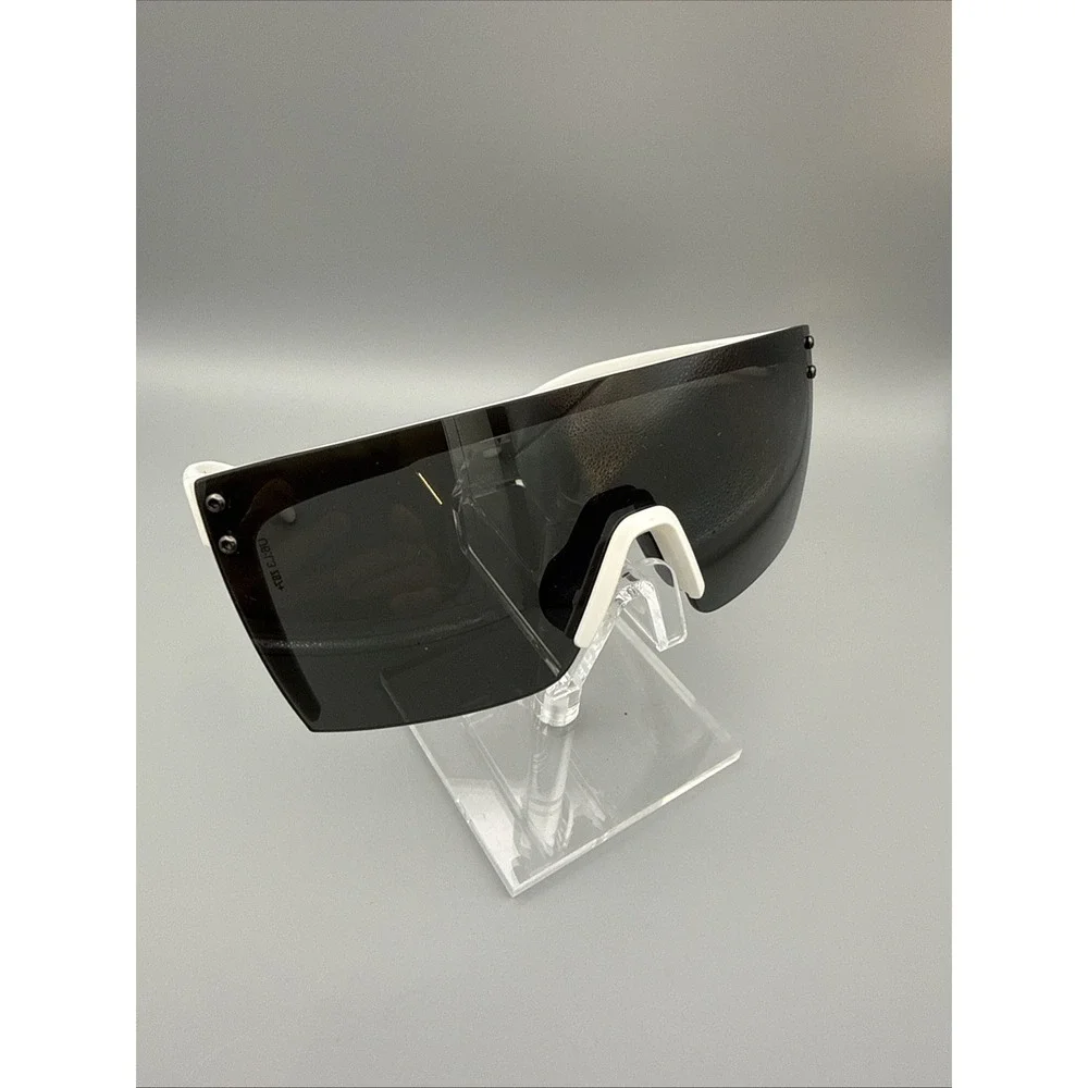 Heatwave Authentic Shield Glasses Z87+ White Frame Black Lens UV400 A2.3 ANSI